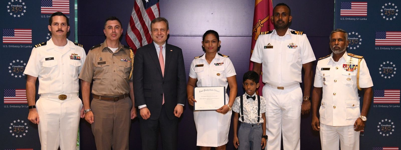 Navy Officer Graduates Near Top of Class In US